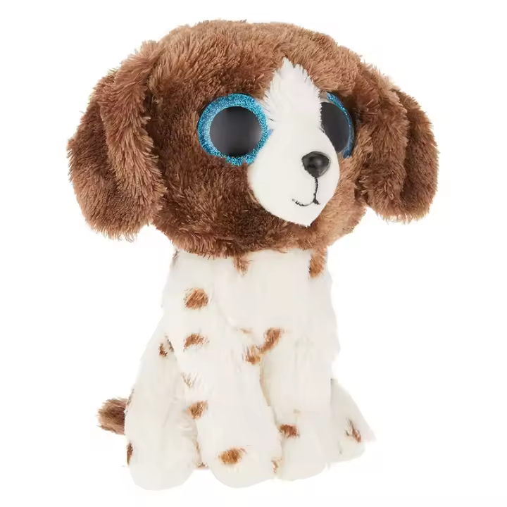 Peluche Beanie Boss modelo muddles marrón y blanco de 15 cm - 1