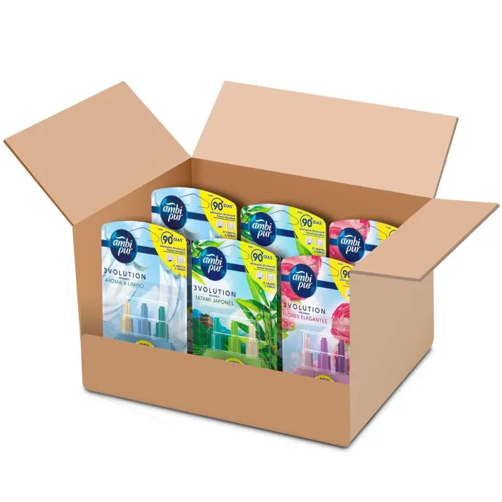 PACK AHORRO - Recambios Ambi pur 3VOLUTION, 6 recambios, 3 aromas diferentes - 1