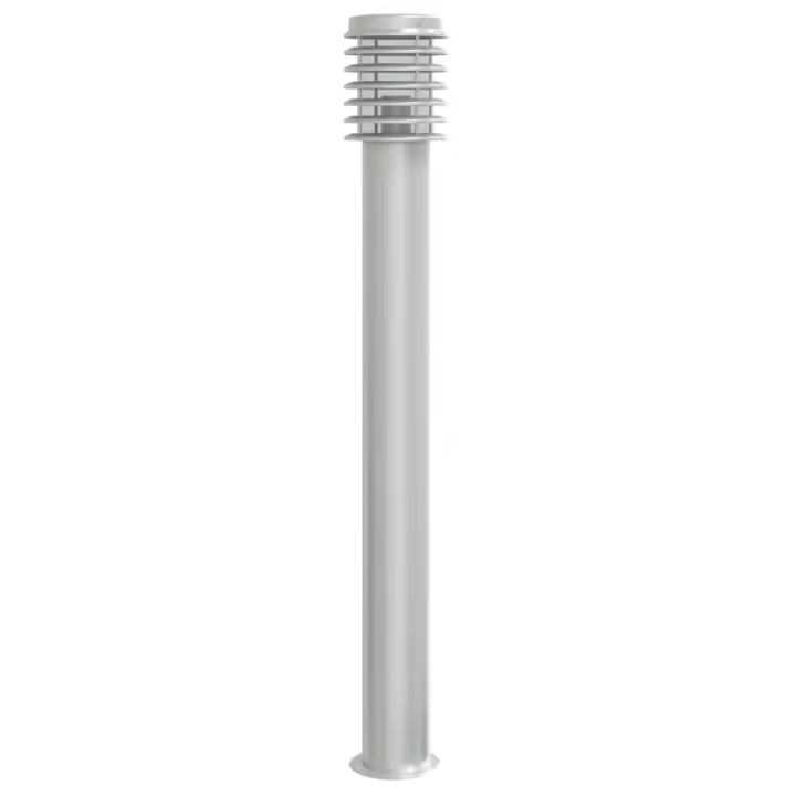 vidaXL Lámpara de suelo de exterior acero inoxidable 110 cm Color Negro,  Plateado, y mas - 1