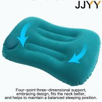 JJYY Almohada De Viaje Inflable Para Avión Y Coche Almohada Plegable Tipo Cama Cojín De Cuello Almohadas De down 100% Fibra De Bambú - details 1