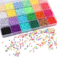 30G Sobre 900Pcs De Cuentas Redondas De Acrílico De Colores Sólidos Para Manualidades DIY Joyería Pendientes Collares Accesorios - details 2