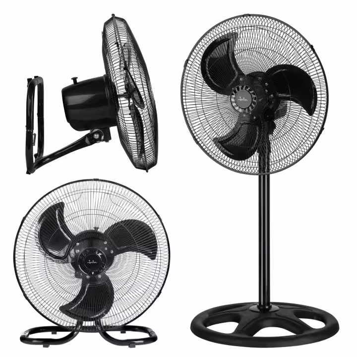 Ventilador 3 en 1: de pie, pared y sobremesa o suelo Jata JVVP3046. 3 Velocidades. Oscilación automática. 3 aspas. 52 cm de diámetro. 6258 m3/h. Bajo consumo. Silencioso. Hasta 113 cm de altura. - 1