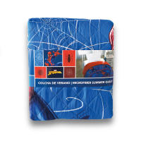Spiderman - Colcha Bouti Spiderman Verano Marvel 170 x 250 Cm (Cama 90 - 105 Cm) Rojo Azul Telarañas - details 1