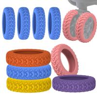 8Pcs/Set Cubiertas Para Ruedas De Equipaje De Silicona Protección Para Rodillos De Maleta Silencioso Reducción De Ruido Tamaño 5-6cm De Diámetro - details 1