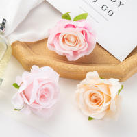 5/10Pcs Rosas De Seda Artificiales Para Boda Decoración De Navidad En Caja De Caramelos Arreglo Floral Para Fiesta Y Jardín - details 13