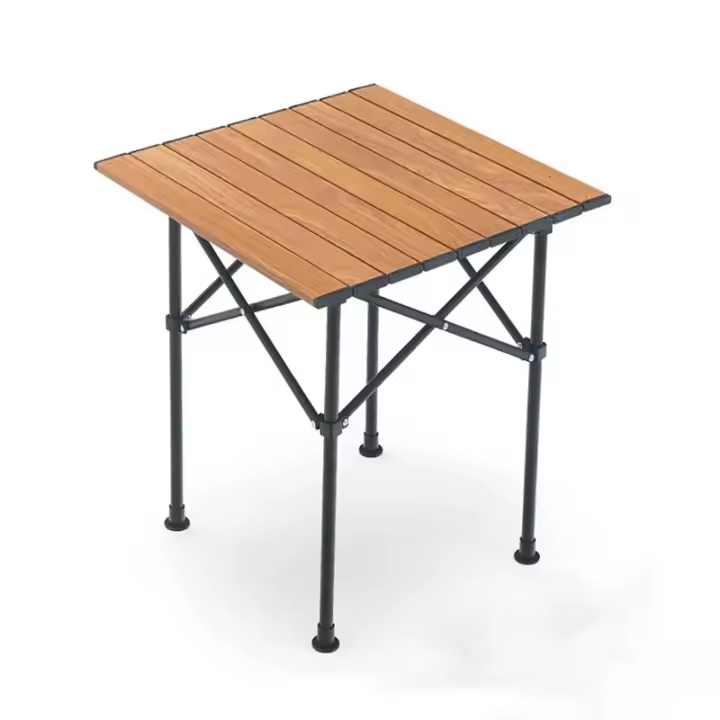 Mesa Plegable al Aire Libre, Picnic de Acero portátil/Suministros for Equipos de Barbacoa, Mesa Plegable del Respaldo del vehículo - 1