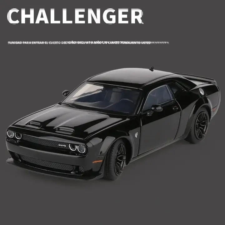 Modelo De Coche Deportivo Dodge Challenger SRT De 1:32 En Aleación De Metal Con Sonido Y Luz Juguete Para Niños Regalo De Coche Muscular - 1