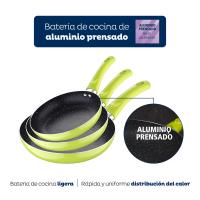 San Ignacio Juego de Sartenes Aluminio Prensado 3 Piezas Negras Soul Marble - details 22