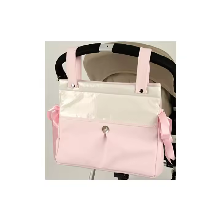 Bolso Carro Bebé Talega Polipiel Prius Rosa - 1