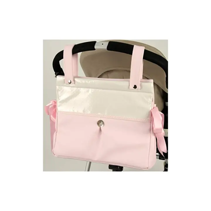 Bolso Carro Bebé Talega Polipiel Prius Rosa - 1