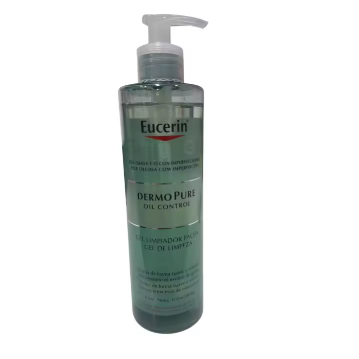 Eucerin DermoPure Gel Limpiador Acné 400ml, Gel de limpieza para piel grasa con imperfecciones - 1