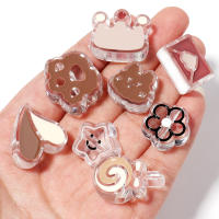 10pcs Perlas De Acrílico Serie Marrón Variadas Formas Espaciadoras Para Fabricación De Joyas Cadena De Teléfono Pulsera Collar Accesorios - details 4