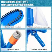 Limpieza de fondo de piscina de plástico ABS, Barredora portátil con Chorro, Colector de hoja de plástico con Conector y conector de Manguera elástico para Piscinas elevadas. - details 2