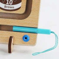 Juego De Mesa Magnético Para Niños Tablero De Colores De Conteo Juguetes Educativos Montessori Madera Juego De Labyritmo - details 15