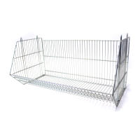 Cestones Alta Calidad Acero Almacenaje Apilables Picking Galvanizado Cestas Gavetas Metálicas 94cm x  45cm x 48cm - details 0