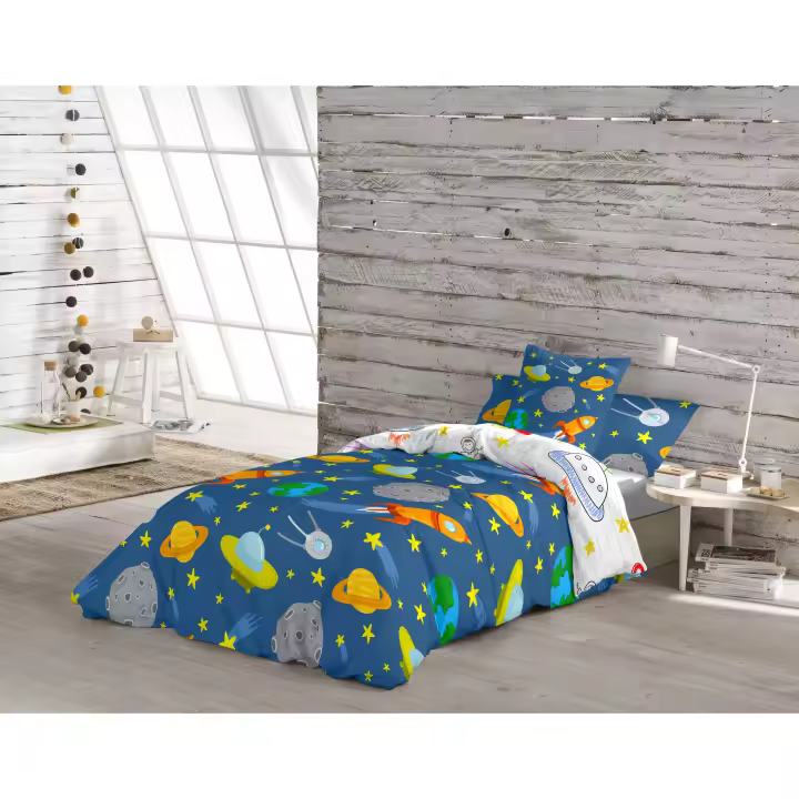 FUNDA NÓRDICA INFANTIL 100% ALGODÓN LLUC COOL KIDS FABRICADO EN ESPAÑA - 1