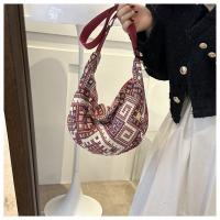 Bolso De Hombro Grande Para Mujer En Lona Estilo Nacional Bolsa De Mano Universitaria Bolsa De Mancuerna Bolsa De Underarm - details 8