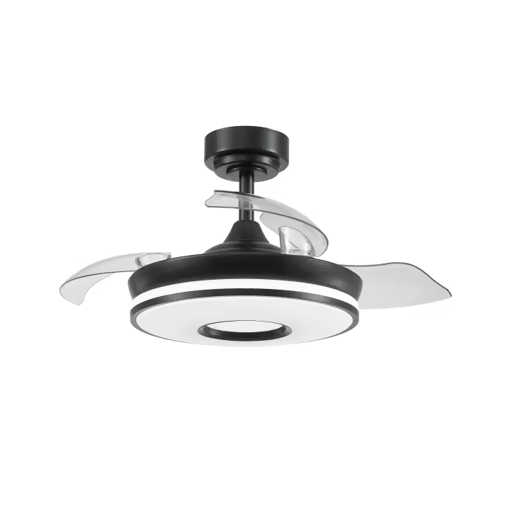 Fabrilamp Ventilador Dc Dani 48w 4800lm Negro 3aspas 6velocidades 91d 3000-4000-6000k Remoto+memoria+temporizador - 1