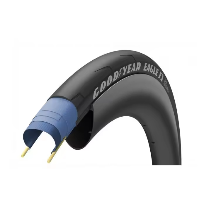 Goodyear - Cubierta Eagle F1 700x25 TLC para bicicleta de carretera, tecnología Tubeless Ready mejorada (TLR) que mantiene la presión más tiempo, rendimiento profesional en carreras - 1