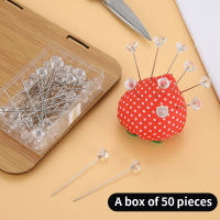 Alloy Pins Transparentes Para Boda Y Costura 50/100Pcs En Caja De Plástico Accesorios De Costura Y Punzón Para Bordado - details 3