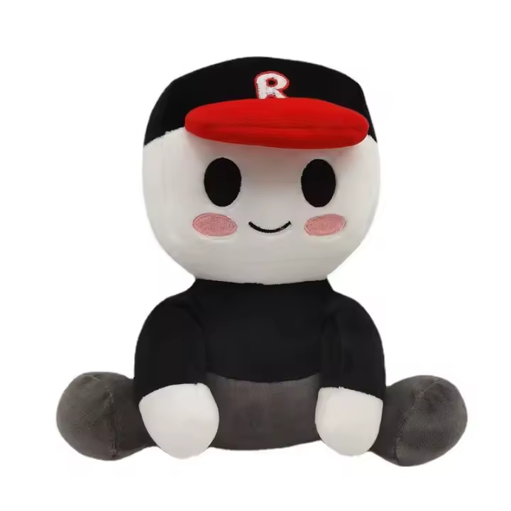 Muñeca Decorativa Blox Buddies De 2023 Para Niñas Con Sombrero Negro Y Peluche Amarillo Juguete De Peluche Para Decoración De Habitación Regalo Para Niños - 1
