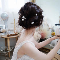 Barretta De Metal En Forma De U Para Mujer Con Perlas Simuladas Accesorio De Cabello Para Boda Estilo De Peinado De Novia Herramienta De Diseño De Pelo - details 3