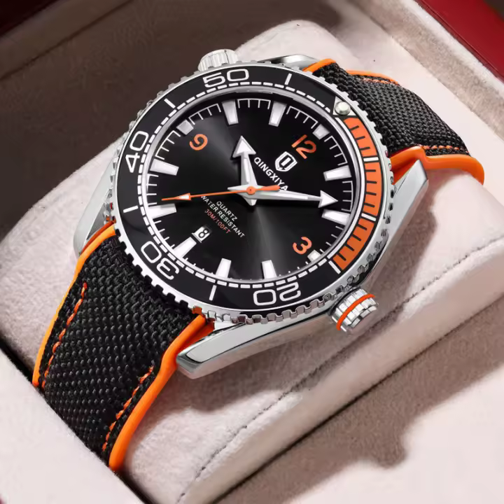 Reloj De Cuarzo Para Hombre QINGXIYA Moda Deportiva Impermeable Con Correa De Silicona Luminoso Y Calendaría Relogio Masculino - 1