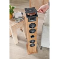 Thomson Reproductor de CD Bluetooth Thomson Torre Multimedia 60W con Carga USB/SD, Radio FM PLL, Caja de Madera y Mando a Distancia - details 0