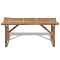 vidaXL Banco de jardín plegable bambú 118 cm - details 1