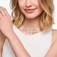 Thomas Sabo Colgante Charm  Mujer Joy con piedra blanca plata 2008-041-13 - details 0