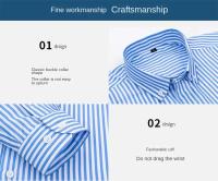 Camisa a Cuadros Clásica Para Hombre Manga Larga Casual Botones Para Trabajo Y Negocios Camisas Rayadas Tallas Grandes 4XL 5XL - details 9