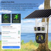 Cámara Solar Inalámbrica 6K 12MP HD Con Visión Nocturna Y Detección De Movimiento Humano Cámara De Seguridad CCTV PTZ WiFi 4G SIM Card - details 20