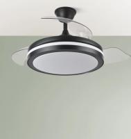 FABRILAMPVentilador Dc Esparta Plus 72w 6120lm Negro 107d 3aspas Desp.3000-4000-6000k Remoto+ Temporizador+ Memoria Incluye mando a distancia y dos tijas de 10 y 25 centímetro Productos originales calidad de confianza - details 1