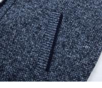 Nueva Cardigan De Lana Para Hombre Invierno Cuello Alto Zipper Manga Larga Gruesa De Poliéster Estilo Casual Color Sólido Ropa Masculina - details 13