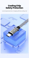 Cable De Datos De Carga Super Rápida 100W 3-en-1 Desmontable Libremente Para iPhone Huawei Xiaomi Con Conectores USB a Lightning Y Tipo C - details 6