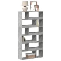 vidaXL Estantería de madera de ingeniería negra 100x33x187,5 cm en color Negro/Gris sonoma/Gris hormigón y más | almacenamiento funcional diseño moderno para baño dormitorio sala - details 2