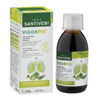 Santiveri VIGOR-PEC Jarabe 240 ml - Complemento alimenticio a base de Regaliz, Tomillo, Higos y Más - para la Tos y la Respiración - vias respiratorias, Mucosidad y Defensas. - details 0