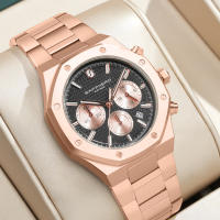 Reloj De Hombre SAPPHERO Resistente Al Agua De Acero Inoxidable Estilo Negocios Con Mostrador De Fecha Y Timer Preciso Regalo Excelente - details 8