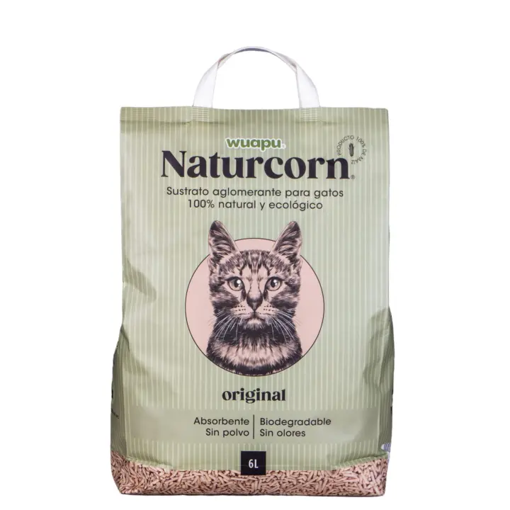 WUAPU ARENA PARA GATOS NATURCORN 6L - 1