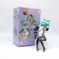 Figura De Acción De Anime PVC Cinnamoroll Piapro Panda Hatsune Miku Para Niñas Juguete Coleccionable De Muñecos Modelo - details 3