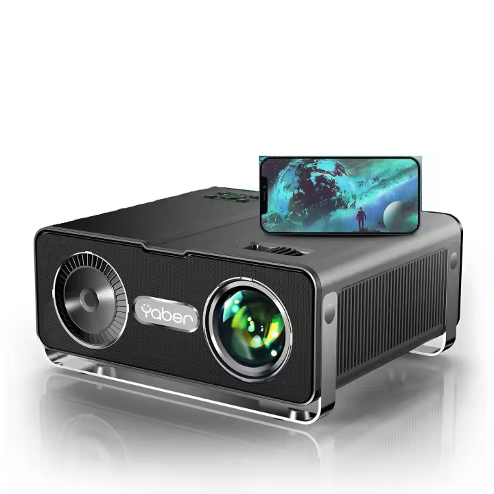 Proyector Bluetooth WiFi V10 5G, proyector Full HD de 15000 L nativo 1080P compatible con 4K, Keystone y zoom 4D/4P actualizados 2023, cine en casa y proyector de video - 1