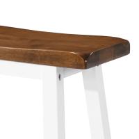 vidaXL Taburetes de cocina 2 unidades madera maciza - details 3