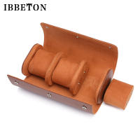 Caja De Relojes IBBETON De Cuero Vintage Portátil Para Viaje Con 3 Slots Organizador De Relojes Para Hombres Caja De Exhibición De Relojes - details 7
