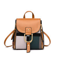 Mochila De Piel PU Pequeña Para Mujer Estilo Retro Cuadros Calidad Superior Viaje Mochila Escuela Bolsa De Hombro Moda - details 19