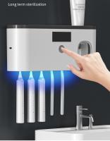Set De Organizador Para Baño Con Soporte De Dientes Eléctricos Y Desinfección UV Secado Montaje En Pared Incluye Pasta De Dientes - details 8