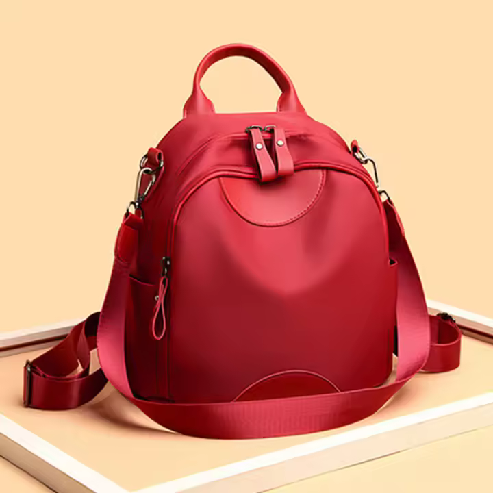 Mochila De Moda Para Mujer En Tela Oxford Gran Capacidad Casual Para Viajes Bolsa Escolar - 1