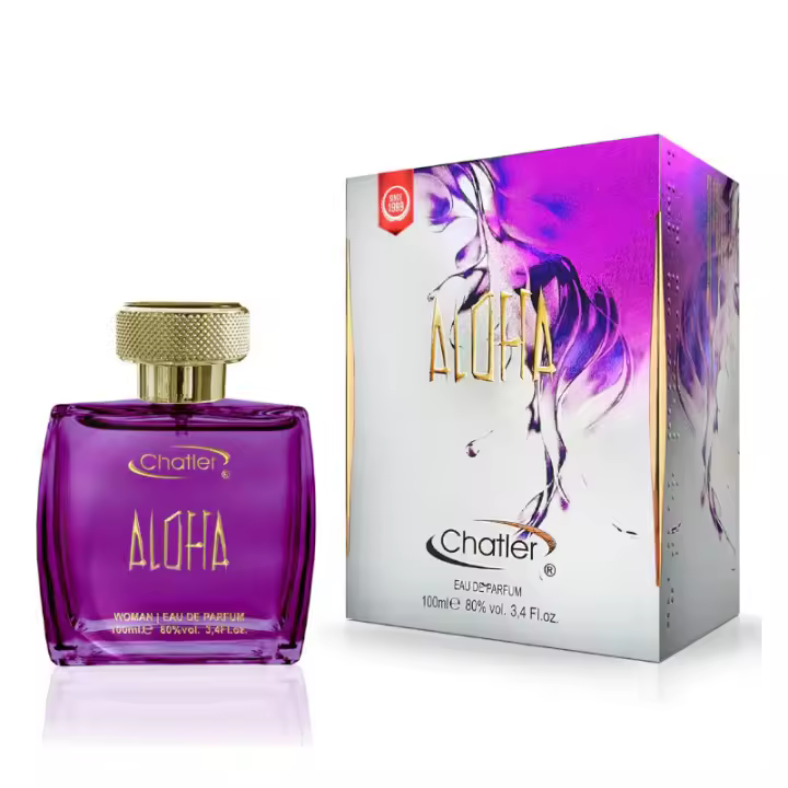 EAU DE PARFUM ALOHA WOMAN 100ML ---MARCA CHATLER---FRAGANCIA DURADERA, DURACIÓN 8 HORAS - 1