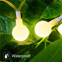 Luces De Cadena Solar De Globos Vidriados 100/200/300/400LED Para Exterior Decoración De Jardín Fiesta De Halloween Y Navidad - details 6