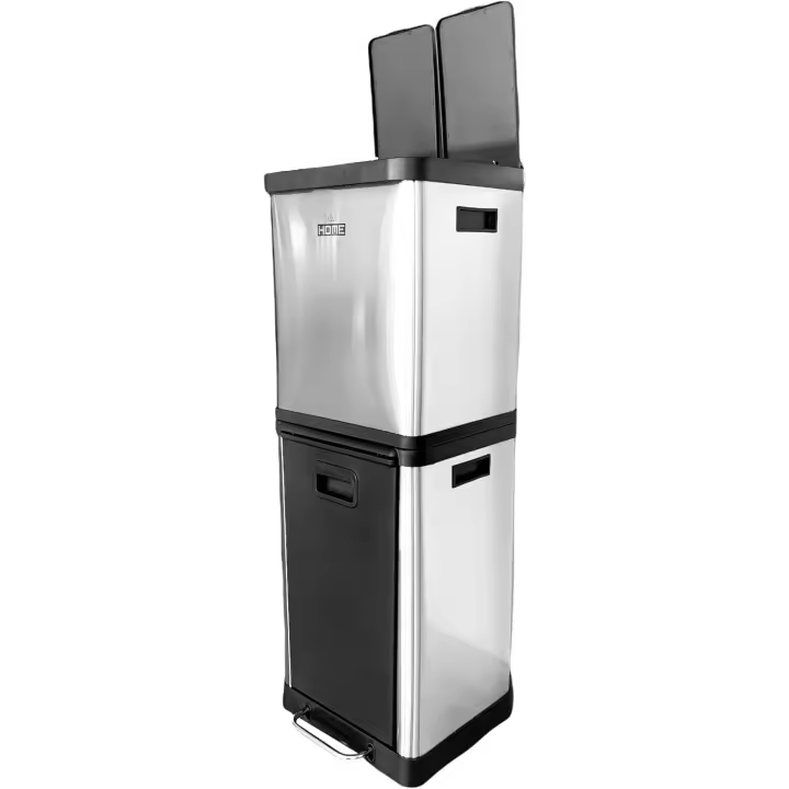 Wellhome Cubo De Reciclaje Ecológico 36 Litros De 3 Compartimentos - 1