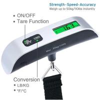 Báscula Digital Electrónica De 50kg Con Precisión De 10g Para Cocina Equipaje Y Viajes Herramienta De Pesaje Para Maletas - details 1